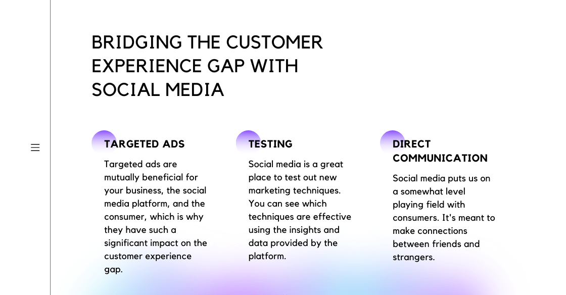 Infographic describing social media marketing