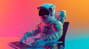 Astronaut working on Web Design Las Vegas